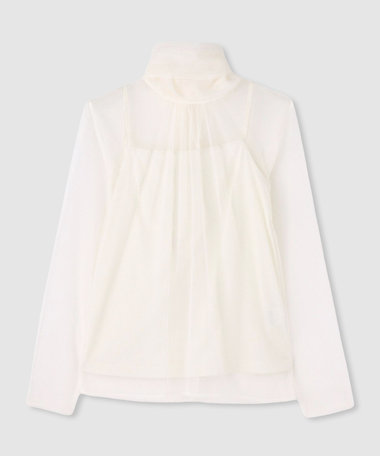 チュールボウロングスリーブ プルオーバー