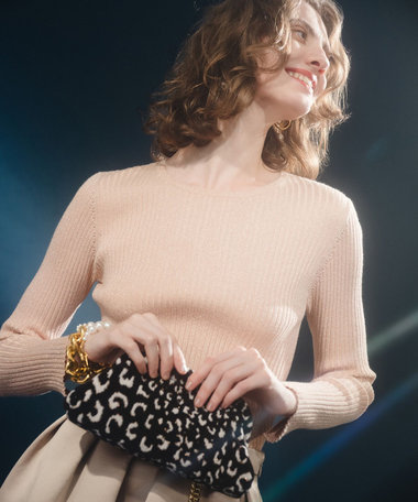 【LOULOU WILLOUGHBY】LAME RIBプルオーバー