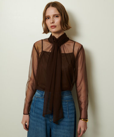 チュールボウロングスリーブ プルオーバー