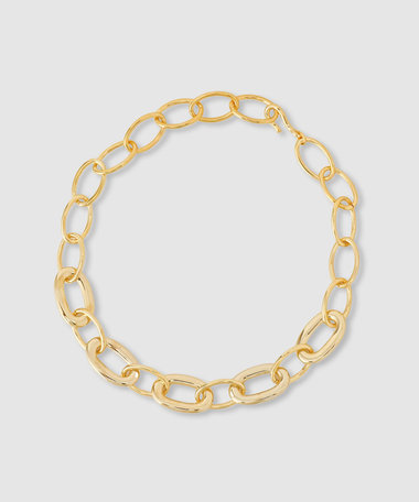 オーバルビッグチェーンネックレス