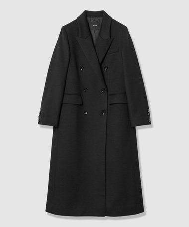 アルアバイル　アンゴラブレンド　金ボタンコート　サイズ2 ブラック アルアバイル アンゴラブレンド 金ボタンコート サイズ2