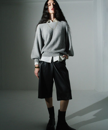 フェイクレザーバミューダパンツ|allureville OFFICIAL SITE / ONLINE