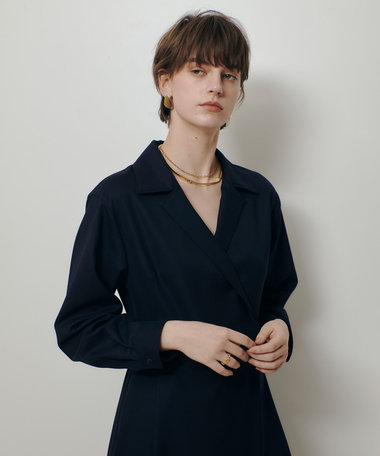 ウールポリカシュクール風ワンピース|allureville OFFICIAL SITE