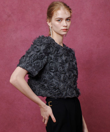 LOULOU WILLOUGHBY】チュールローズブルゾン|allureville OFFICIAL