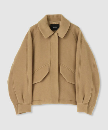 TELMA ウールブルゾン 美品 ウールメルトン ニットブルゾン | TOMORROWLAND (Men