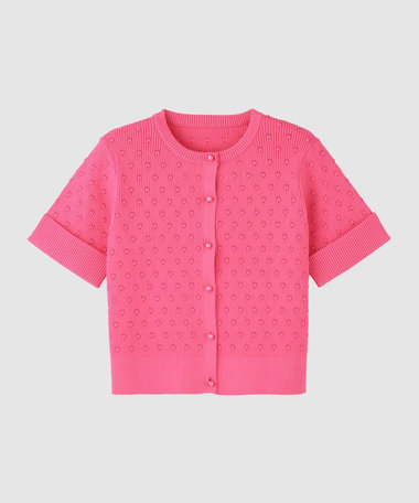 アイレット半袖カーディガン｜LOULOU WILLOUGHBY OFFICIAL SITE