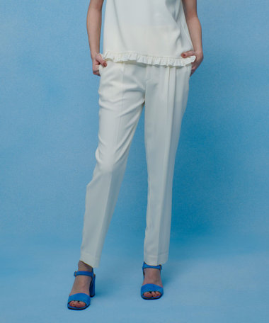 【LOULOU WILLOUGHBY】ハイバックテーパードパンツ