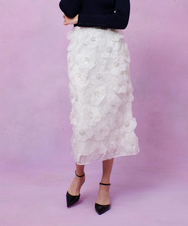 ルルウィルビー サークルレーススカート　アイボリー　アルアバイル メッシュレーススカート|allureville OFFICIAL SITE / ONLINE