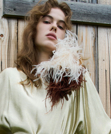 【INDRESS(インドレス)】OSTRICH FEATHER BROOCH