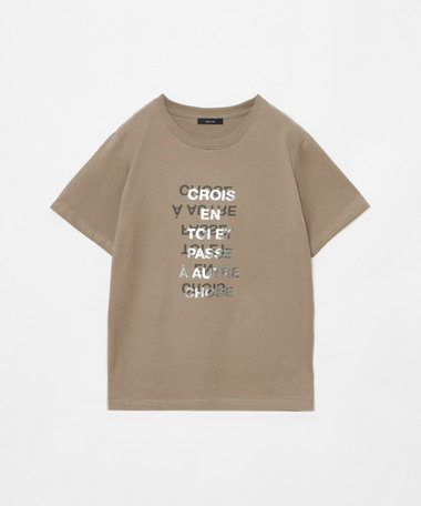メタリックレイヤードロゴTシャツ|allureville OFFICIAL SITE