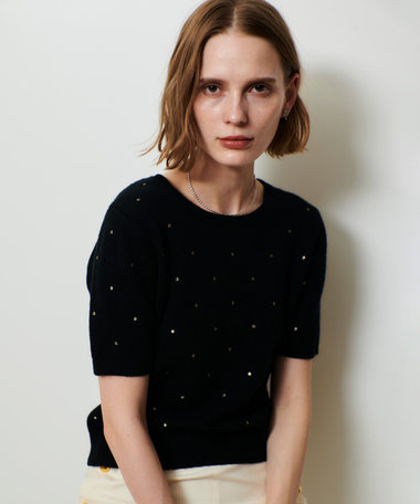 エンブロイダリードットプルオーバー