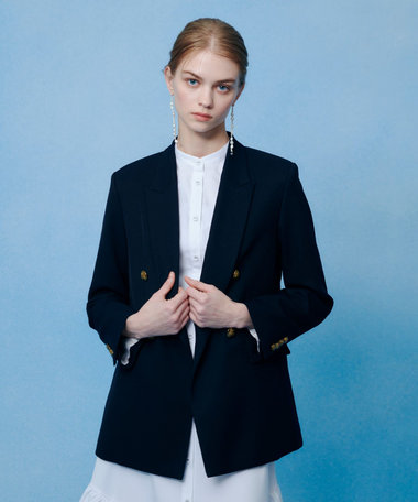 【LOULOU WILLOUGHBY】ポリドビーダブルジャケット