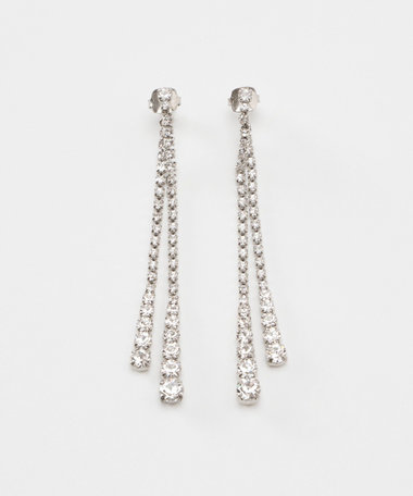 HELENEZUBELDIA(エレーヌズベルディア)】SWALOVSKI DUO EARRINGS