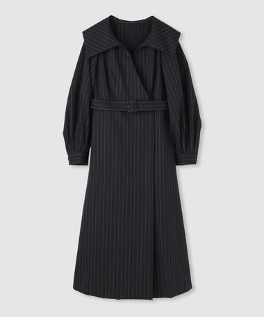 LOULOU WILLOUGHBY】W先染めセーラーカラーワンピース|allureville