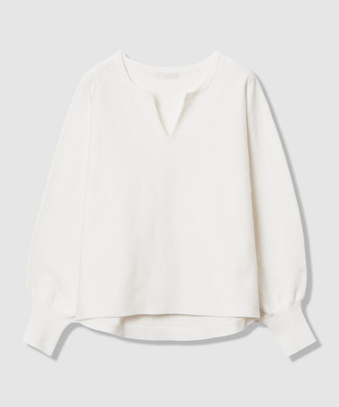 コットンインレードルマンスリーブプルオーバー