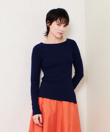 2WAYネックサイドスリットプルオーバー