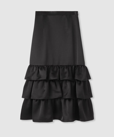 未使用タグ付き　【LOULOU WILLOUGHBY】レースフレアロングスカート LOULOU WILLOUGHBY】ケミカルフラワーレーススカート