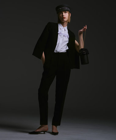 【LOULOU WILLOUGHBY】ハイバックテーパードパンツ