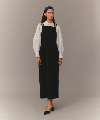 【LOULOU WILLOUGHBY】ビジュージャンパースカート