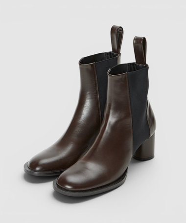 【PIPPICHIC(ピッピシック)】OBLIQUE SIDEGOA SHORT BOOTS