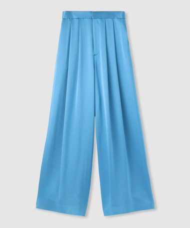 【LOULOU WILLOUGHBY】サテンタックパンツ