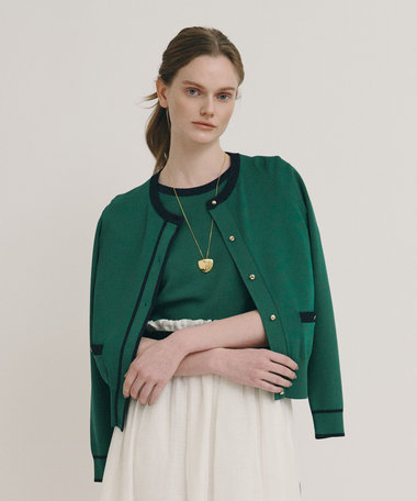 ハイショクポケットクルーカーディガン