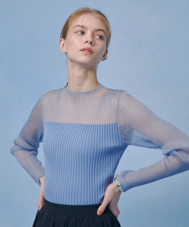 【LOULOU WILLOUGHBY】シアーキリカエプルオーバー