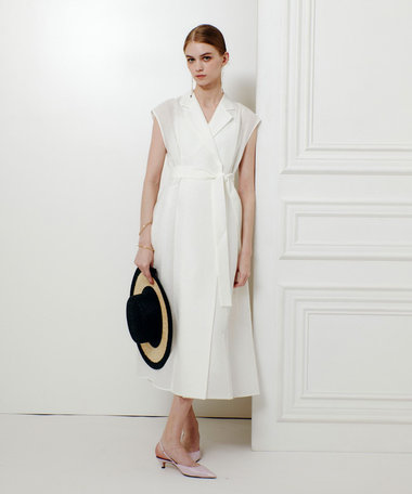 ◇【LOULOU WILLOUGHBY】シアージャガードテーラーワンピース