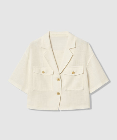 カラミショートジャケット