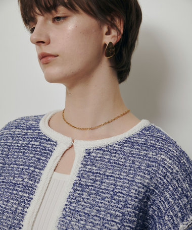 リバーシブルツィードカーディガン