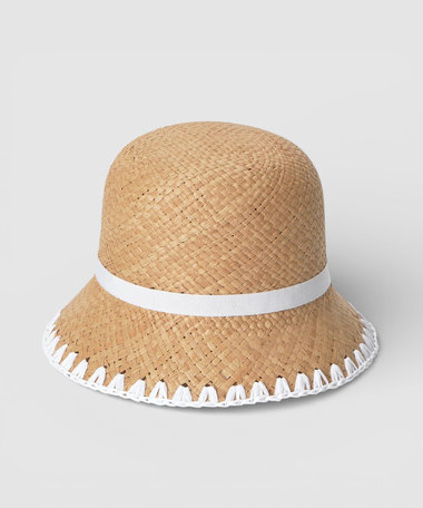 【LOULOU WILLOUGHBY】リボントリムクローシュハット