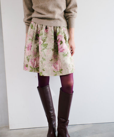 【LOULOU WILLOUGHBY】BHARAT SILK ミニスカート