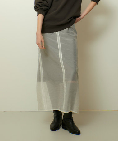 シアーレイヤードタイトスカート