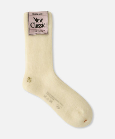 【MARCOMONDE(マルコモンド)】MOHAIR RIBBED SOCKS