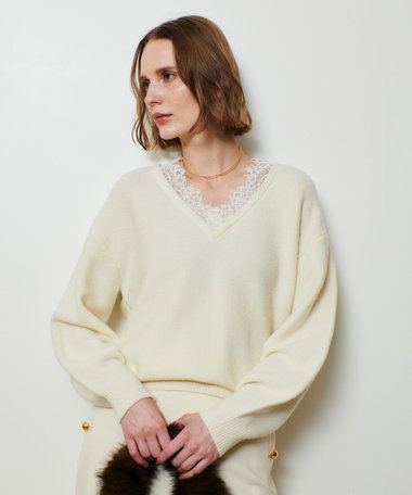 レースドッキングプルオーバー