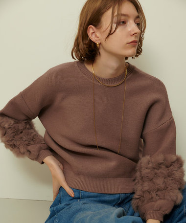 ラビットカフクレイジー釦2WAYプルオーバー