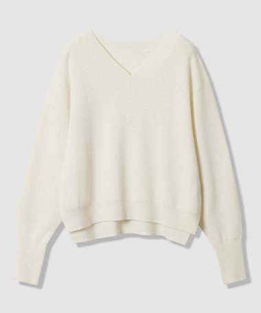 ウールスムース2WAYネックプルオーバー