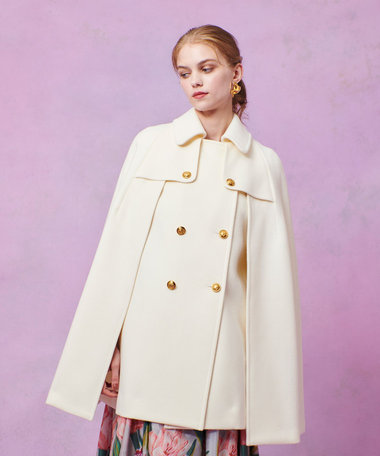 【LOULOU WILLOUGHBY】シャルムビーバーケープコート