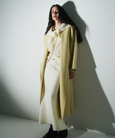 ウール混Wフェイスナローマーメイドスカート|allureville OFFICIAL