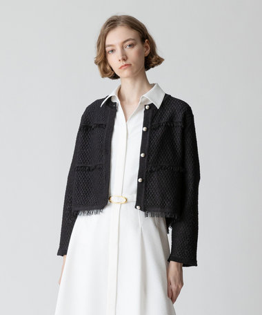 ギマテープティアードフリンジカーディガン|allureville OFFICIAL SITE