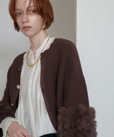 ラビットカフクレイジー釦2WAYプルオーバー