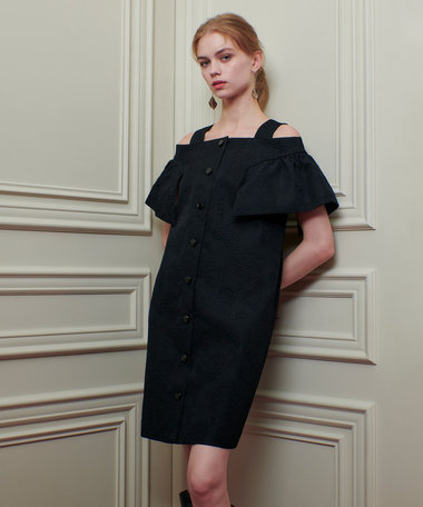 LOULOU WILLOUGHBY】フラワージャガードミニワンピース|allureville