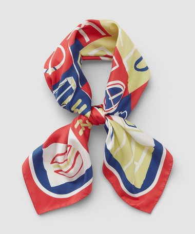 パッチワークプリントスカーフ