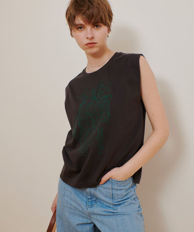 ANCELLM アンセルム 24SS ボタニカル Tシャツ 1 メンズ ANCELLM