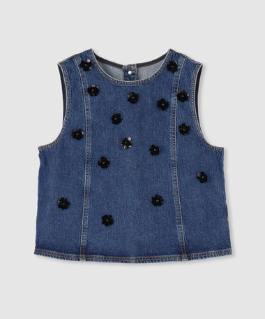 【BAUM UND PFERDGARTEN(バウムアンドヘルガーデン)】 MADINE DENIM VEST