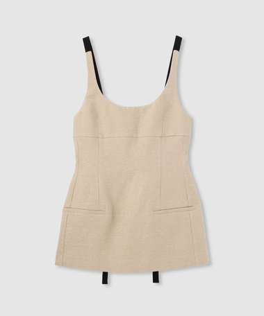 【TELA(テラ)】RIBBON STRAP BLOUSE