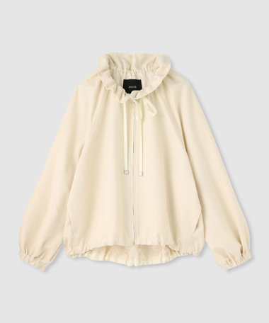 スラブツィードギャザーブルゾン