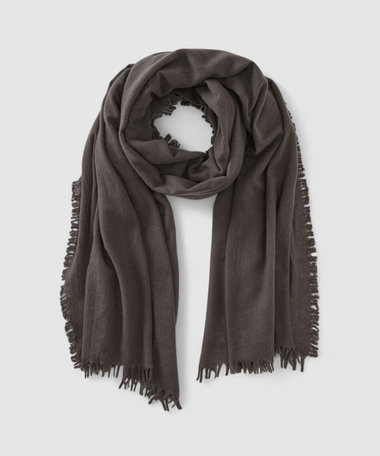 【A SAUCE MELER(アソースメレ)】ファインラムエアリーソリッドウールストール