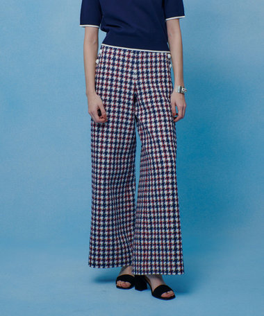 【LOULOU WILLOUGHBY】トリコロールツイードマリンパンツ