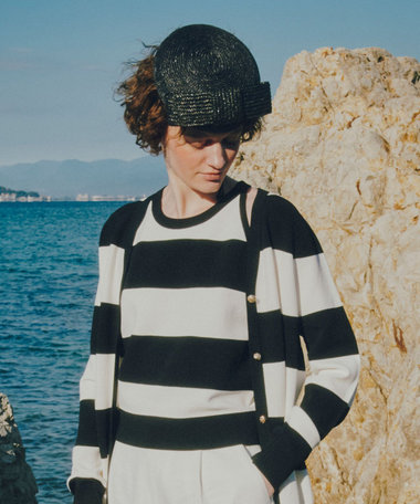 【LOULOU WILLOUGHBY】カノコワイドボーダータンク